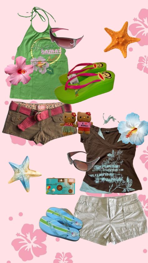 h2O mermaids inspired fits, beachy girl y2k outfit inspo Beachy Aesthetic Outfits, Beachy Girl, Stylish Outfits Casual, H2o Mermaids, 2000s Outfit, Tropical Outfit, Girl Y2k, Beachy Outfits, Mermaid Outfit