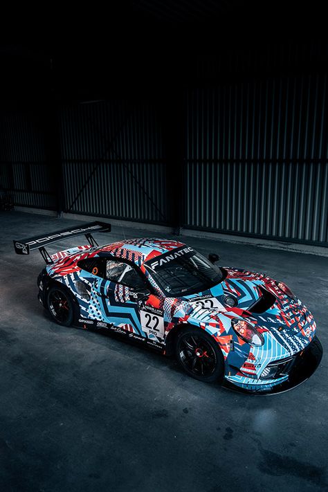 Porsche GPX Dazzle Camo testing Livery on Behance Race Car Livery Ideas, Car Livery Ideas, Race Car Livery Design, Cpm Designs, Porsche Livery, Race Car Livery, Race Livery, Race Car Design, Racing Livery