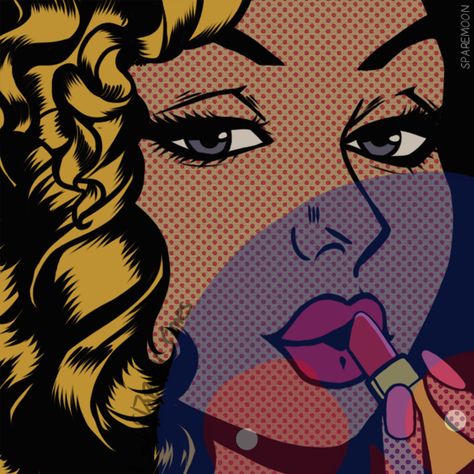 Deserae on Toyhouse Anmi Girl, Hippy Tattoo, Roy Lichtenstein Pop Art, Lichtenstein Pop Art, Pop Illustration, Monster High Pictures, Vintage Pop Art, Pop Art Comic, Roy Lichtenstein