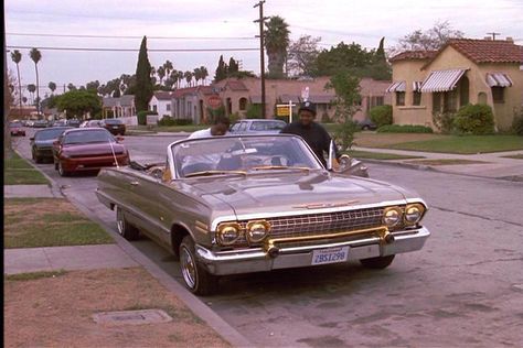 1963 Chevrolet Impala Convertible from Boyz 'n' the Hood (1991) Chevy Impala Lowrider, 1964 Chevy Impala, Cube Car, 1963 Chevy Impala, Impala Car, Impala Lowrider, San Andreas Gta, Boyz N The Hood, 64 Impala