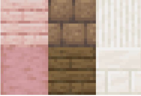 Pink Wood Minecraft, Pink Glazed Terracotta Minecraft, Minecraft Colors Palette, Pink Minecraft Palette, Pink Block Pallet Minecraft, Minecraft Pink Pallet, Block Palate Minecraft, Minecraft Colour Palette Pink, Birch Block Pallet Minecraft