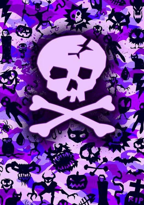 purple Skull Digital Art, Camo Wallpaper, Purple Skull, Skull Wall Art, Scene Wallpaper, Skull Pictures, Goth Wallpaper, Emo Art, Emo Wallpaper