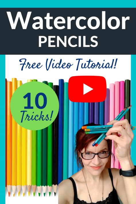 In this video I show you 10 EASY ways you can add watercolor pencils to your paintings to make life simpler and get faster results.  Don't forget to subscribe for more watercolor tutorials! Coloring Pencil Tutorial, Simple Watercolor Pencil Ideas, How To Draw With Watercolor Pencils, Watercolor Pencil Tutorial Step By Step, Water Colour Painting Tutorials Videos, Watercolor Pencils Tutorial, Watercolor Pencils Techniques Tutorials, Watercolour Pencil Art Ideas, How To Use Watercolor Pencils