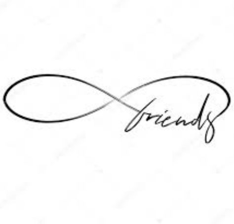 Infinity Tattoo Best Friends, Best Friend Infinity Tattoos, Friends Forever Tattoo, Bestie Tats, Name Flower Tattoo, Lost Best Friend, Friends Tattoo, Forever Tattoo, Infinity Tattoos