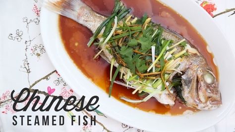 Chinese Steamed Fish Recipe - Angel Wong's Kitchen | Asian & Taiwanese Recipes Made Simple & Fun Chinese Steamed Fish, Steamed Fish Recipes, Red Snapper Recipes, Whole Fish Recipes, Snapper Recipes, Asian Fish Recipes, Snapper Fish, Steamed Fish, Popsugar Food