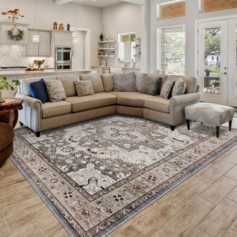 PRICES MAY VARY. Area Rugs 2x3 is made of faux cashmere in 0.4inch thick, which is more soft than the others. Rugs, stain-resistant and non-shedding, is good for outdoor rugs The back of entryway rug is made of TPE, a high-end non-slip rubber material, which helps to keep the rug in place, prevents heavy traffic from scuffing the floor. Even if running on it quickly, it not moves and slides around The washable rug is very easy to clean, you can just wash it in the washing machine or you can vacu 9x12 Rug Living Rooms, Fashion Decor Bedroom, Farmhouse Build, Living Room Boho, Boho Rugs, Rugs For Bedroom, Living Room Trends, Dining Room Home Office, Room Additions