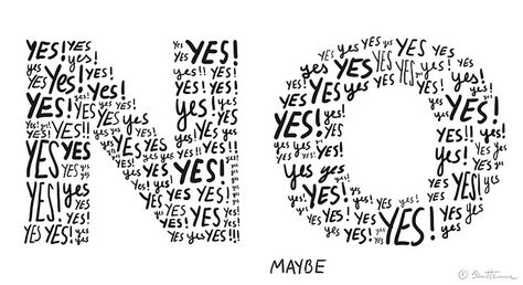 Undecided by Ben Heine, via Flickr Ben Heine, Mixed Signals, Word Form, Learning To Say No, Letters And Numbers, Word Art, Words Quotes, You Must, Typography