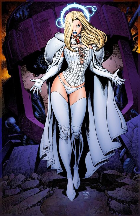 Emma Frost by Art Adams Emma Frost Costume, Art Adams, Arthur Adams, Dc Comics Women, Bd Art, Kitty Pryde, Marvel Xmen, Comic Book Superheroes, Emma Frost