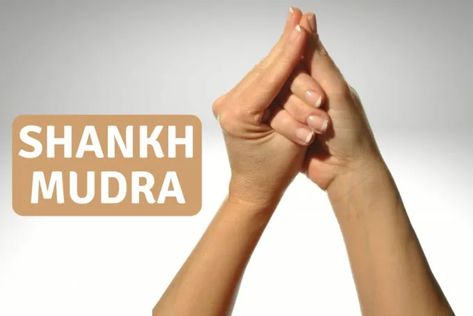 Shankh Mudra (Conch Shell Gesture): Steps, Benefits, Duration & Side Effects - Fitsri Hair Growth Naturally, Om Chanting, Yoga Mudras, Human Digestive System, Hand Mudras, Weak Hair, Calming Sounds, Stomach Ulcers, Hair Roots