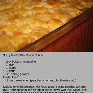 Georgia White Dirt Recipe, Canned Peach Cobbler Recipe, Beef Quesadillas, Easy Peach Cobbler Recipe, Baked Dessert, Peach Cobbler Easy, Fruit Cobbler, Peach Desserts, Peach Cobbler Recipe