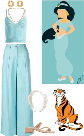 Mermaid Bounding, Alladin Outfit Ideas, Aladdin Outfit Ideas, Disney Princess Outfits Women Casual, Jasmine Outfit Ideas Disney Princess, Jasmine Dress Inspired Outfits, Jasmine Outfit Ideas, Jasmin Inspired Outfits, Jasmine Inspired Outfits