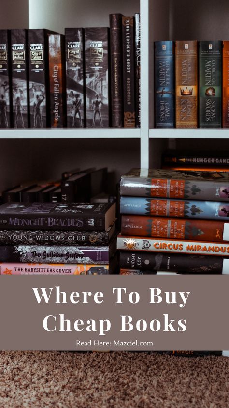 bookshelf filled with books of different genres Where To Buy Books For Cheap, Where To Buy Books, Buying Books, City Of Glass, Tbr Pile, Books For Sale, Cheap Books, Book Haul, Buy Books