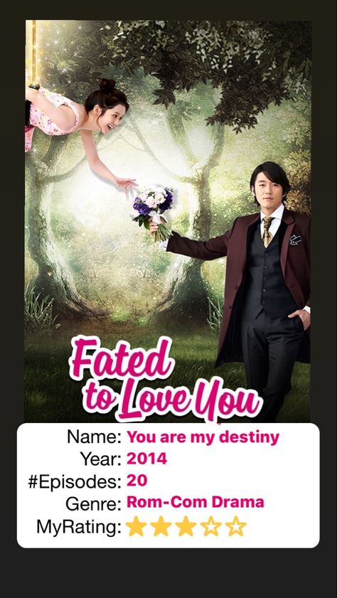 Fated To Love You Kdrama, Kdrama Poster, Fated To Love You, My Destiny, Movies Showing, Korean Drama, Destiny, Kdrama, Drama