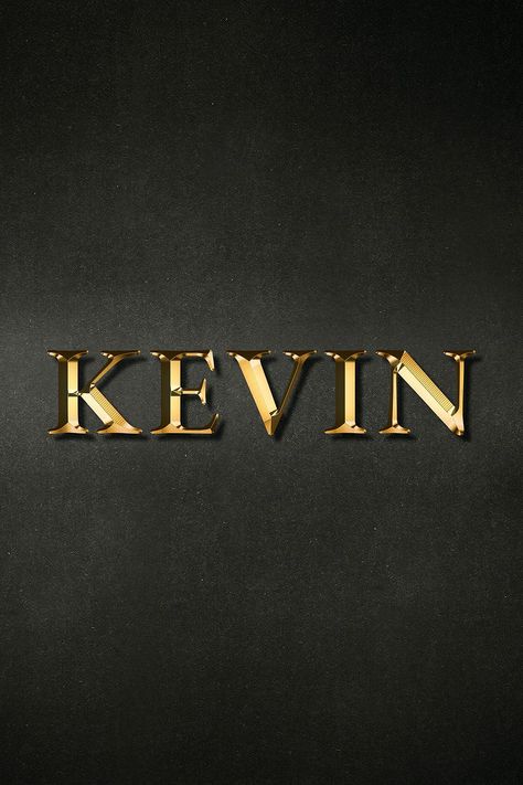 Kevin golden name typography design element | free image by rawpixel.com / HwangMangjoo Kevin Name Wallpaper, David Name, Kevin Name, Golden Illustration, Name Typography, Single Rose Tattoos, Peacock Feather Art, Phone Lock Screen Wallpaper, Mc Kevin