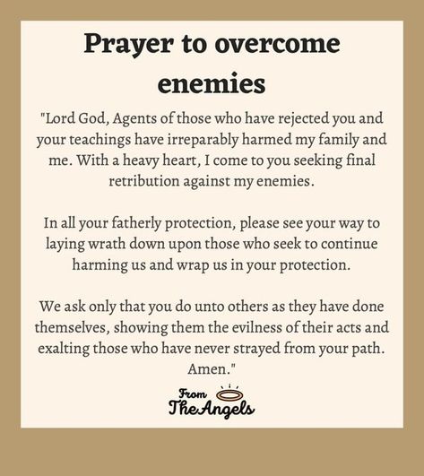 7 Powerful Prayers to Destroy your Enemies in 24 Hours Prayer For My Enemies, Prayer Against The Enemy, Prayer For Enemies, Prayers Of Encouragement, Prayer For Love, Deliverance Prayers, Spiritual Warfare Prayers, Spiritual Attack, Healing Spirituality