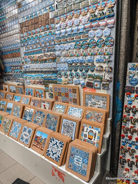 Handmade tiles in Porto Porto Tiles, Portuguese Souvenirs, Lisbon Tiles, Portugal Souvenirs, Portugal Ceramics, Spain Souvenirs, Porto Portugal Travel, Lisbon Portugal Tiles, Portuguese Tile Earrings