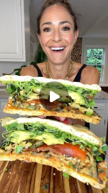 Vegan Tips on Instagram: ""GET The Complete Plant Based Cookbook - Over 200+ Delicious Vegan Recipes Including 30-day Meal Plans" =>> LINK IN BIO 🔗 @vegan.tipsvn

A VEGETARIAN SANDWICH that even a meat eaters will LOVE! Make extra spread because it goes with just about anything!

By @Erekav

Veggie Options:
Grilled eggplant, grilled zucchini, roasted peppers, sprouts, avocado, canned and drained artichokes
Vegan parmesan or any vegan cheese (optional)

Bread options:
flatbread, toasted ciabatta, pita bread

Basil Spread:
1/3 C cannellini beans drained
1 C fresh basil
1/3 C olive oil
1/3 C toasted pignoli nuts
2 garlic cloves
1/2 tsp salt
Juice from 1/2 lemon
Add ingredients to blender or food processors and blend well.

Pepper Spread:
-3 tbsp whole jarred Calabrian chili peppers, stems re Eggplant Grilled, Zucchini Roasted, Recipes Wraps, Sandwich Vegetarian, Veggie Options, Clean Eating Guide, Calabrian Chili, Vegan Sandwiches, Plant Based Cookbook