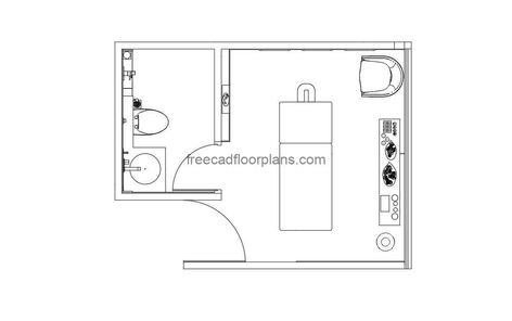 Massage Room - Free CAD Drawings Minotti Furniture, Pool Houses Plans, House Plans Design, Floor Plans House, One Storey House, Swimming Pool House, 2 Bedroom House Plans, Courtyard House Plans, House Plans 3 Bedroom