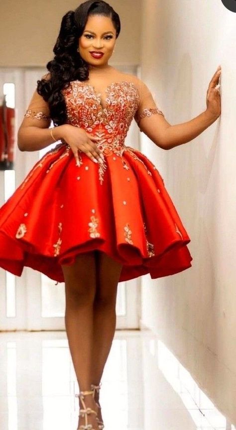 Puffy Prom Dresses, African Bridal Dress, African Party Dresses, African Prom Dresses, Best African Dresses, Short African Dresses, Short Dress Styles, Dinner Dress Classy, Afrikaanse Mode