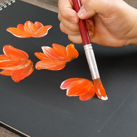 Amazing FLOWERS - EASY Acrylic Painting 😍 | flower, art, work of art, art of painting | Amazing FLOWERS - EASY Acrylic Painting 😍 #flowers #art #easy #artwork #paintingart #satisfying #painting ##transformationtuesday #funnyvideo | By Paintify Cross Art Painting, Flower Art Work, Easy Artwork, Satisfying Painting, Easy Flower Painting, Flowers Easy, Easy Acrylic Painting, Paint Flowers, Acrylic Painting Flowers