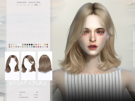 Sims 4 Wings Hair, Sims 4 Cc Hair Free, Mods The Sims 4 Hair, The Sims 4 Cc Hairstyles, Cabelos The Sims 4, Cc Hair The Sims 4, The Sims Resource Hair, The Sims 4 Resource, Hair The Sims 4