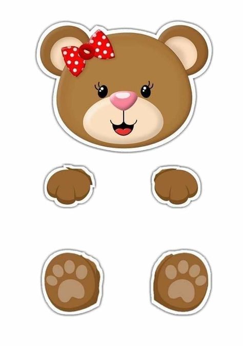 Mickey Mouse Wall Art, Preschool Creative Art, Owl Sewing, Easter Templates Printables, Bear Cake Topper, Hello Kitty Printables, Candy Bouquet Diy, Bee Pictures, Teddy Bear Clipart