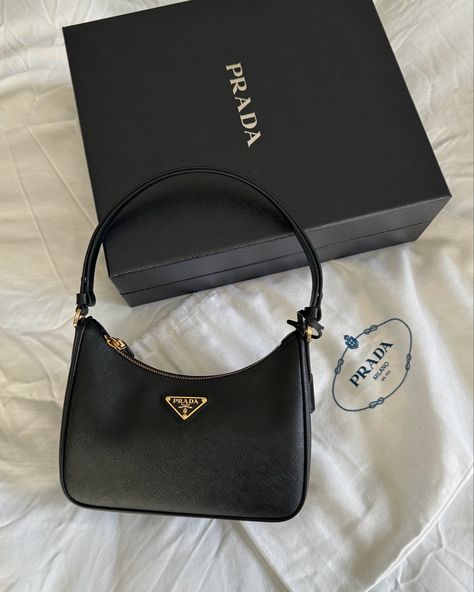 Prada Handbags Aesthetic, Prada Saffiano Bag, Prada Saffiano Leather Mini Bag, Saffiano Leather Mini Bag, Prada Bag Saffiano, Expensive Bag, Leather Mini Bag, Dream Bags, Prada Handbag