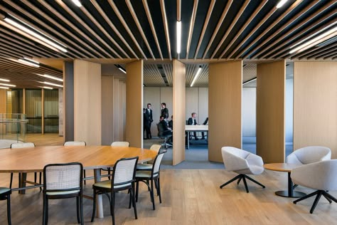 Moving Wall, Office Reference, Office 2023, Moving Walls, Corporate Interior Design, Australian Interior, Workspace Office, Wall Partition, Training Room