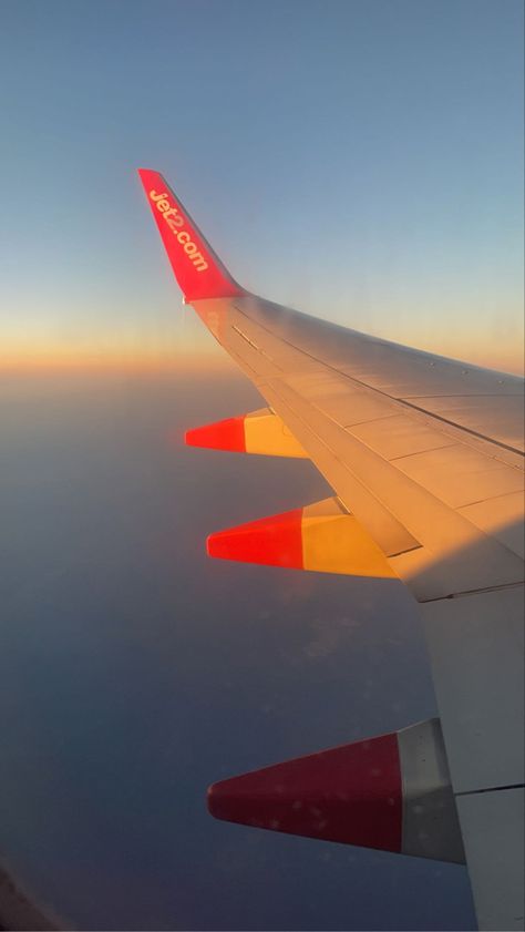 Jet 2 Holidays Plane, Plane Wing, Travel