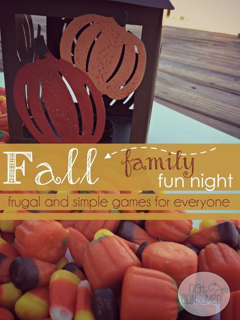 Family fun night is all about simple and frugal fun for everyone. You'll love these easy games for any fall themed fun night! Fall Festival Games, Fall Family Fun, Fall Games, Harvest Party, Family Fun Night, Fall Fest, Fun Family Activities, Eric Carle, Family Night