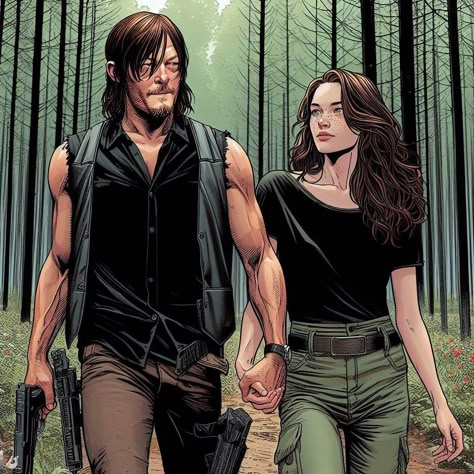 Daryl Dixon X Yn Fanart, Norman The Walking Dead, Walking Dead Drawings, Twd Shifting, Tha Walking Dead, Twd Daryl, Twd Oc, Supernatural Fanfiction, Zombie Apocalypse Outfit