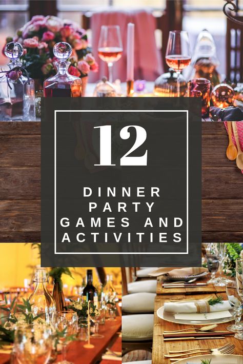 Fun Dinner Party Games, Dinner Party Entertainment, Couples Dinner Party, Dinner Party Games For Adults, Dinner Party Activities, Chic Dinner Party, Dinner Party Planning, Couples Dinner, Dinner Party Games