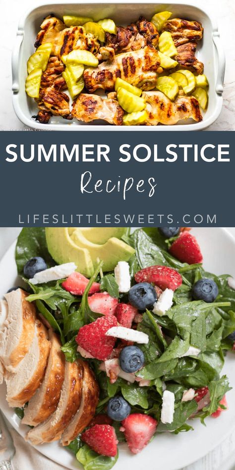 Summer Solstice Recipes, Solstice Recipes, Summer Solstice Party, Refreshing Salads, Solstice Party, Kitchen Witch Recipes, Longest Day Of The Year, Sky People, Solstice Celebration