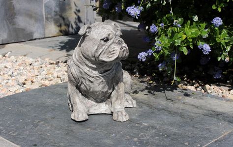 A personal favourite from my Etsy shop https://www.etsy.com/uk/listing/537693633/british-bull-dog-stone-statue-sitting Dog Grave Marker, Memorial Sculpture, Pet Stones, Bulldog Statue, Garden Figures, Concrete Statues, Handmade Statue, Outdoor Stone, Garden Sculptures