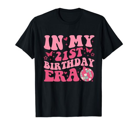 PRICES MAY VARY. Step into adulthood with our 'In My 21st Birthday Era' design, featuring trendy designs. Perfect for parties, this design adds flair and excitement to your milestone celebration, making it unforgettable. Celebrate turning 21 with our 'In My 21st Birthday Era' design, boasting stylish graphics. Whether it's a casual gathering or a formal affair, this design ensures you stand out on your special day, creating cherished memories for years to come. Lightweight, Classic fit, Double-n My 21st Birthday, Birthday 21st, Turning 21, Patterns Wallpaper, Cute Patterns Wallpaper, Trendy Designs, Kids Luggage, Cherished Memories, 21st Birthday