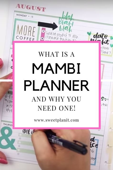 What is a Mambi Planner and Why You Need One! This planner will change your life, keep you organized, productive, and motivated. Bullet Journal Goals Page, Doodle For Beginners, Free Wedding Planner, Wedding Planner Printables, Mambi Happy Planner, Happy Planner Layout, Planner Tips, Bullet Journaling, Planner Supplies