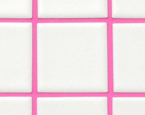 Colorful Grout, Pink Grout, Colourful Bathroom Ideas, Tile Grout Color, Small Bathroom Renos, Grout Colors, Colored Grout, Bathroom Grout, Colourful Bathroom