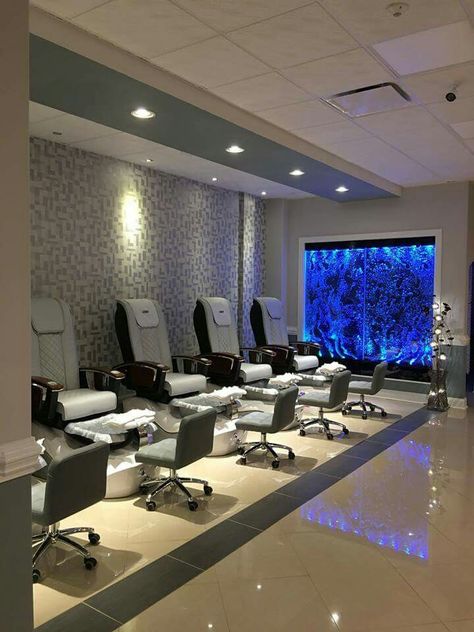 Nail Salon Interior Design, Nail Salon Ideas, Nail Salon Interior, Beauty Salon Furniture, Spa Room Decor, Spa Interior Design, Hair Salon Design, Hair Salon Interior, Salon Suites Decor