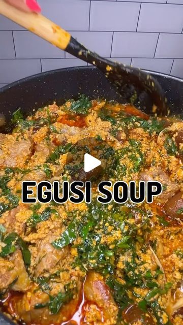 I think egusi is underrated | Instagram Egusi Recipe, All Nigerian Recipes, Nigerian Food Recipes, Plates Of Food, Nigeria Food, African Recipes Nigerian Food, Nigerian Recipes, Ethiopian Food, Nigerian Food