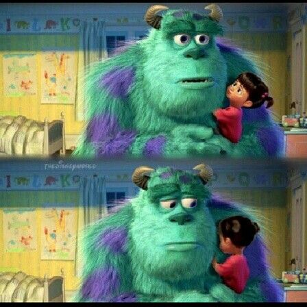 Sully and Boo! Gets me every time :'( @Caitlin Wood Buu Monster Inc, Sully And Boo, Monsters Inc Characters, Monster Co, Monsters Inc Boo, Disney Characters Wallpaper, Disney Monsters, Disney Icons, Childhood Movies