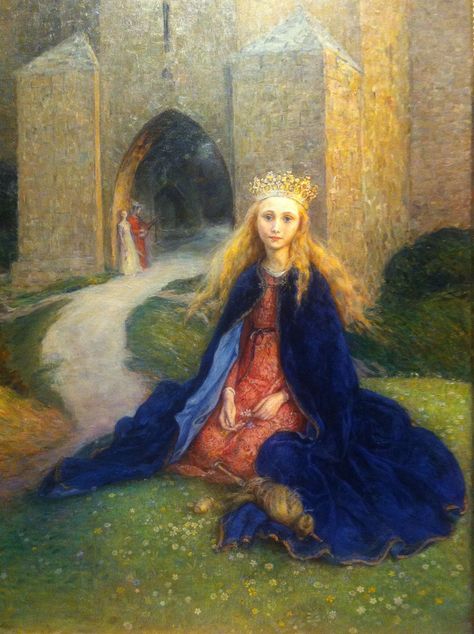 Roberto Reitenbach on Twitter: "Hanna Hirsch-Pauli - The Princess, 1896… " Blog Art, Fairytale Illustration, Pre Raphaelite, Poses References, Fairytale Art, Arte Inspo, A Castle, A4 Poster, Children's Book Illustration