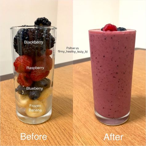 Healthy Fruit Smoothies, Fruit Smoothie Recipes Healthy, Mixed Berry Smoothie, Easy Healthy Smoothies, Smoothie Drink Recipes, Healthy Drinks Smoothies, Easy Smoothie Recipes, Healthy Drinks Recipes, Easy Smoothies