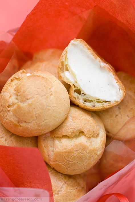 eggnog-cream-puffs-inside Cream Puffs Recipe, Cream Puff Recipe, Special Occasion Food, Eggnog Recipe, Egg Nog, Christmas Dishes, Cream Puffs, Holiday Cooking, Christmas Baking