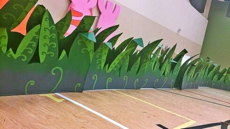 VBS Weird Animals cardboard grass Classroom Window, Play Props, Vbs 2024, Grass Decor, Christmas Concert, Set Designs, Hijab Outfits, Fashion Hijab, Weird Animals