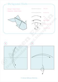 Origami fish diagrams Origami Koi Fish, Origami Diagrams, Origami Fish, Fish Design, Koi Fish, Video Tutorial, Paper Craft, Koi, Diy And Crafts