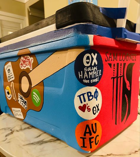 Tke Formal Cooler, Top Of Frat Cooler Ideas, Sae Formal Cooler Ideas, Coors Banquet Frat Cooler, Drake Frat Cooler, Frat Formal Coolers Nashville, Frat Cooler Sigma Chi, Frat Cooler Sides, Poker Frat Cooler