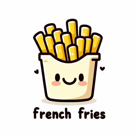 Fries Cartoon, Cartoon Image, Cartoon Images, French Fries, A Cartoon, Cute Drawings, Cute Cartoon, Graphic Resources, Collage