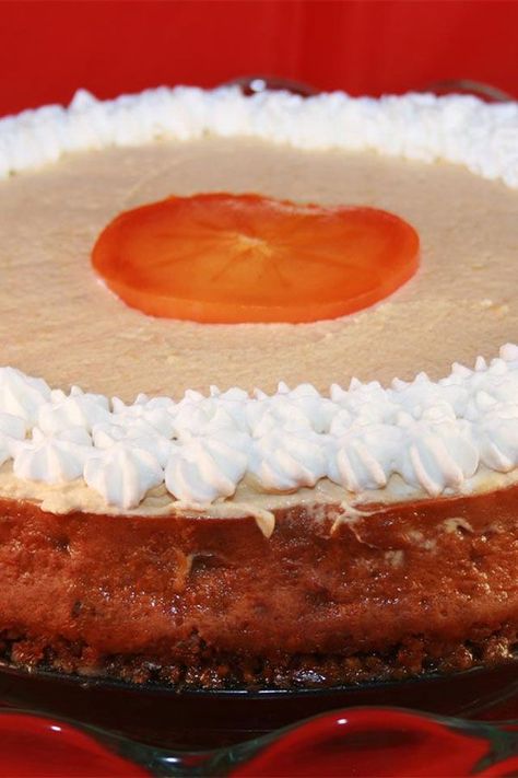 Quick And Easy Cheesecake, Sharon Fruit, Persimmon Cookies, Easy Cheesecake Recipe, Walnut Crust, Persimmon Recipes, The Best Cheesecake, Ginger Nut, Best Cheesecake