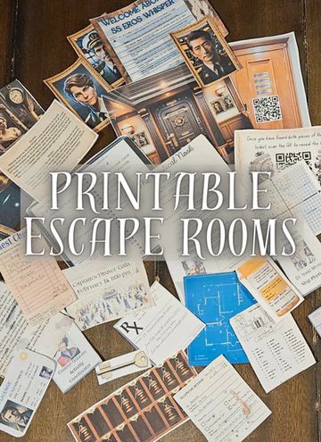 Printable Escape Rooms Family Escape Room Diy, Spy Escape Room, At Home Escape Room For Kids, Free Escape Room Printable For Adults, Escape Room Ideas For Adults, Free Printable Escape Room, Economics Drawing, Economics Project File, Economics Project File Cover Ideas