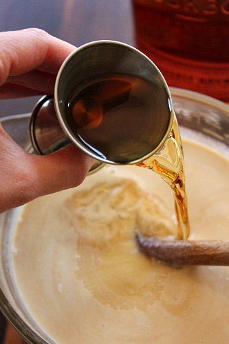 Maple Bourbon Pecan Ice Cream | This ice cream recipe has an intense maple flavor, due to generous amounts of grade B syrup, which is darker in color and more richly flavored than grade A. It lends the cool cream a warmth of flavor, bridging the gap from summer to fall and whispering of winter holidays. #homemadeicecream #mapleicecream #pecanicecream Fall Ice Cream Flavors, Maple Ice Cream Recipe, No Egg Ice Cream Recipe, Cuisinart Ice Cream Maker Recipes, Fall Ice Cream, Bourbon Ice Cream, Maple Ice Cream, Ninja Creami Ice Cream Recipes, Bean And Cheese Burrito